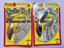 2 New Strike King Lures 3/8oz 1/2oz Premier Plus Spinnerbaits Blue Back Herring