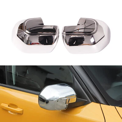 Para 21-24 Ford Bronco Sport Maverick 2 Piezas Cromo Exterior Puerta Lateral Espejo Cubierta Foto 1 de 4