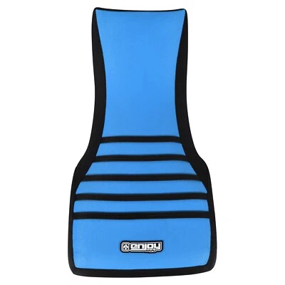 1998-2001 Yamaha Grizzly 600 Gripper Seat Cover  BLACK/LIGHT BLUE/BLACK rib #382 Foto 1 de 3