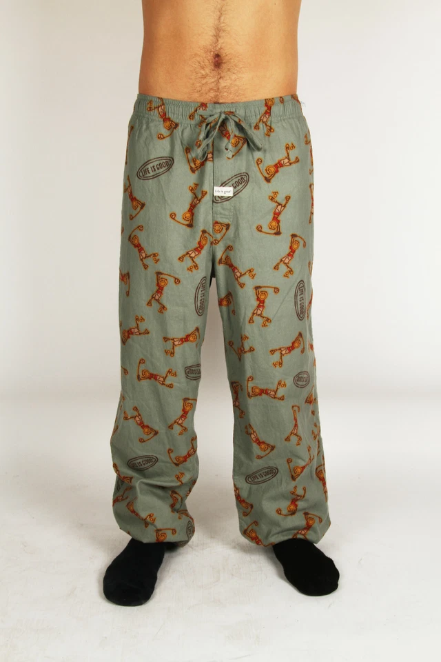 Life is Good Dublin Verde Golf Jake Golf Rip It Pijama Lounge Pantalones Dormir PJ Foto 1 de 1