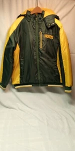 NFL Green Bay Packers Insulated Nylon Stadium Jacket Large Size - Bild 1 von 6