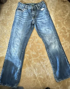 GAP 1969 Original Straight Jeans Boys Size 10 Slim Medium Wash Adjustable waist - Picture 1 of 2