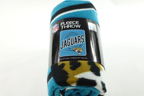 NFL Jacksonville Jaguars Fleece Throw Blanket, 50" x 60", Campaign Cover