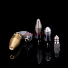 Sewer Jetter Nozzle Kit 1/4" 4000 Psi Turbo Jetting + 3 Stainless Steel Nozzles