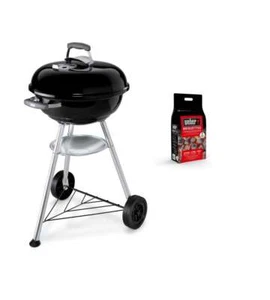 WEBER Compact Kettle 47 Cm + Bricchetti 2 kg omaggio - Foto 1 di 7