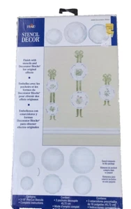 VTG New Old Stock Plaid Stencil Decor Sealed Decorative Plates 26860 Pre-cut - Picture 1 of 3