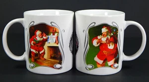 HOUSTON ERNTE 75. JAHRESTAG COCA COLA WEIHNACHTSMANN KAFFEEBECHER KERAMIK WERBUNG - Bild 1 von 8