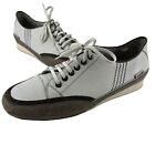 Mephisto Brenia Air Relax Sneaker White Gray Leather Suede Womens Size 8 Lace Up