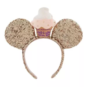 Disney Parks 2019 Epcot International Food & Wine Festival Cupcake Ears Headband - Picture 1 of 5