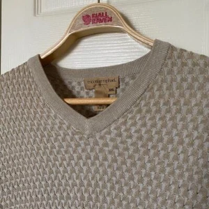 Tricots St Raphael Collection Gold V-Ausschnitt Seidenpullover Golf Resort Herren 2XL Neu mit Etikett - Bild 1 von 7