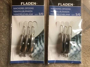 MACKEREL SPOON LURES SINGLE HOOK 3 PACK SEA FISHING VARIOUS QTY AVAILABLE - Picture 1 of 3