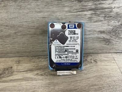 Western Digital WD Blue 750GB 2.5" SATA Laptop Hard Drive WD7500BPVX 5400RPM HDD - Image 1 of 4