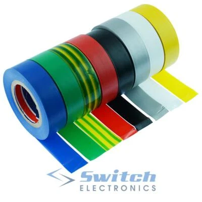 Electrical PVC Insulation Insulating Tape Flame Retardant 19mm x 20 Metres - Image 1 of 4