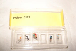 PREISER Z 5 PERSONNAGES FIGURINES VOYAGEURS 8521 TRAIN ELECTRIQUE NEUF BOITE - Photo 1/1