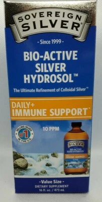 Sovereign Silver Bio-Active Silver Hydrosol Dropper Top 10 PPM, 16 fl. oz. - Image 1 of 2