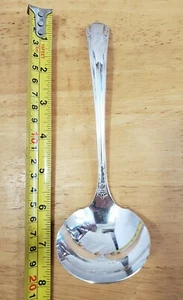 WM. A. ROGERS VINTAGE 1934 MALIBU PATTERN SILVERPLATED GRAVY LADLE - Picture 1 of 11