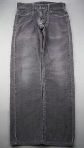 Pantalones de pana para hombre Levi's 514 2012 ajustados rectos grises 5 bolsillos talla 30x30 - Imagen 1 de 9