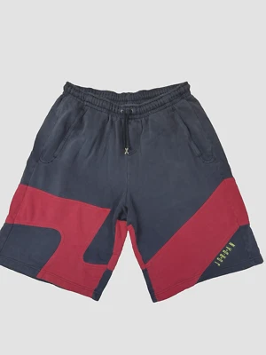 Shorts masculino Air Jordan grande vermelho preto basquete vintage cordão bolsos de pressão - Imagem 1 de 4