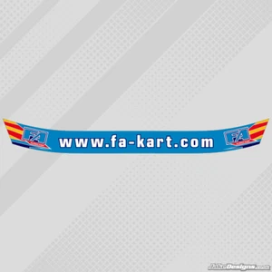 FA ALONSO CASCO VISIERA ADESIVO/STRISCIA - KART - Foto 1 di 1