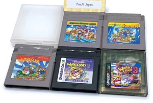Super Mario Land 1 2 3 Wario Land 1 2 3 Set of 5 Game Boy GB Japanese Cleaned - Picture 1 of 14