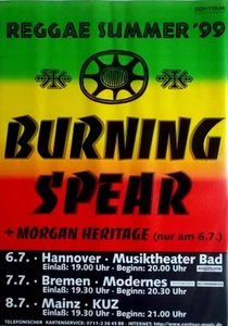 BURNING SPEAR - 1999 - Plakat - Reggae - Live In Concert Tour - Poster - Bild 1 von 1
