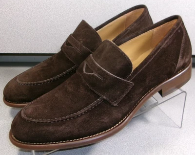 272216 MS50 BRYSON MEN SHOE SIZE 9 M BROWN SUEDE SLIP-ON BY JOHNSTON & MURPHY - Image 1 of 4