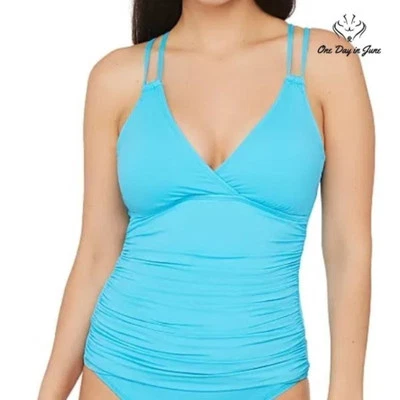 La Blanca Island Goddess Underwire Tankini Top Size 2 - Image 1 of 3