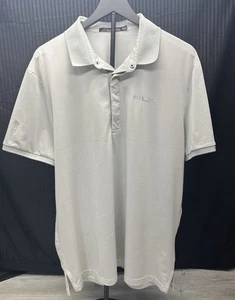 RLX Ralph Lauren Golf Gris Rayas Rendimiento Polo Hombres XL Manga Corta  - Imagen 1 de 21
