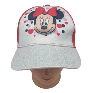 Fajas Minnie Mouse 3D Pop Out Minnie Face sombrero, gorra roja y plateada, ajustable - Imagen 1 de 7