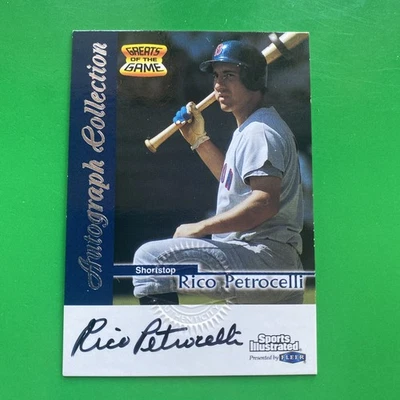 Rico Petrocelli 1999 Sports Illustrated Greats of the Game autógrafo Foto 1 de 2