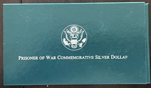 1994 P Prisoner of War POW Museum 90% Silver Dollar Proof Coin Box and COA - Picture 1 of 6