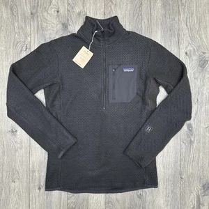 Patagonia Pullover Größe Medium Herren schwarz R1 Luftreißverschluss Ausschnitt Langarm $ 129 - Bild 1 von 12