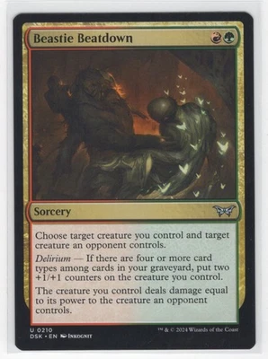 #210 Beastie Beatdown 2024 Duskmourn: House of Horror Uncommon - Image 1 of 2