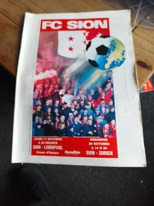 SION V LIVERPOOL EUROPEAN CUP WINNERS CUP 1996-97 20/10/1996 (15) - Picture 1 of 4