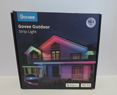 Govee Outdoor LED Strip Lights, 98.4ft Smart Lights Alexa & Google - Image 1 of 4