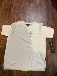 Designers Originals Luxelon Damenpullover Kurzarm elfenbeinfarben Größe Small  - Bild 1 von 1