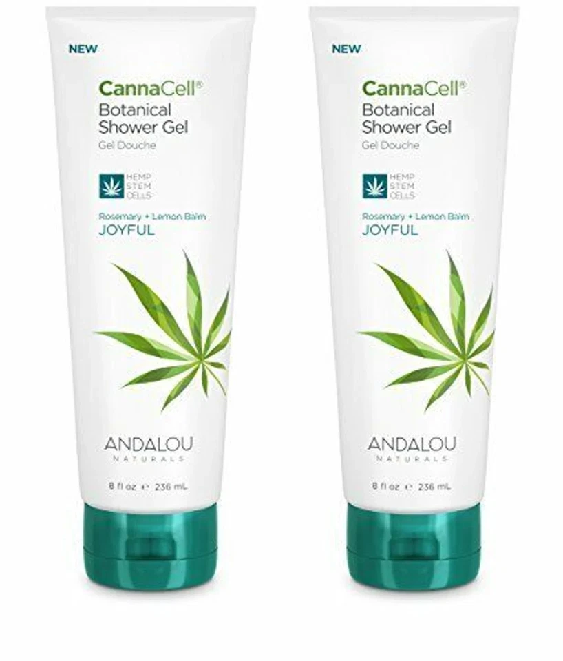 Paquete de 2 geles de ducha Andalou Naturals CannaCell Joyful 8 oz cada uno Foto 1 de 1