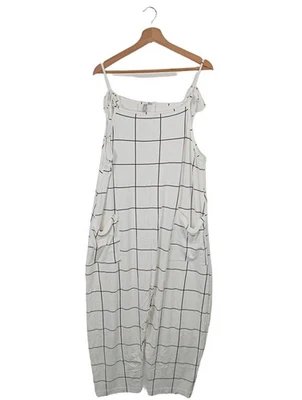 ASOS Mono Largo Mujeres Pantalón Talla EU 44 blanco-negro look casual - Imagen 1 de 4