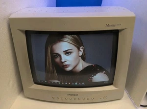 Vintage Gaming Hansol Mazellan 401A E14BL 14" CRT VGA Monitor (No Stand,READ) - - Picture 1 of 9