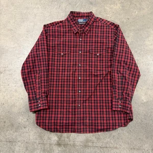 Vintage Polo Ralph Lauren Western Pearl Snap Shirt Size XL - Picture 1 of 8