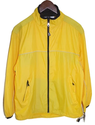 Chaqueta cortavientos R4 nueva con etiquetas $20 Pro Spirit vintage amarilla con cremallera PEQUEÑA cremallera completa Foto 1 de 4