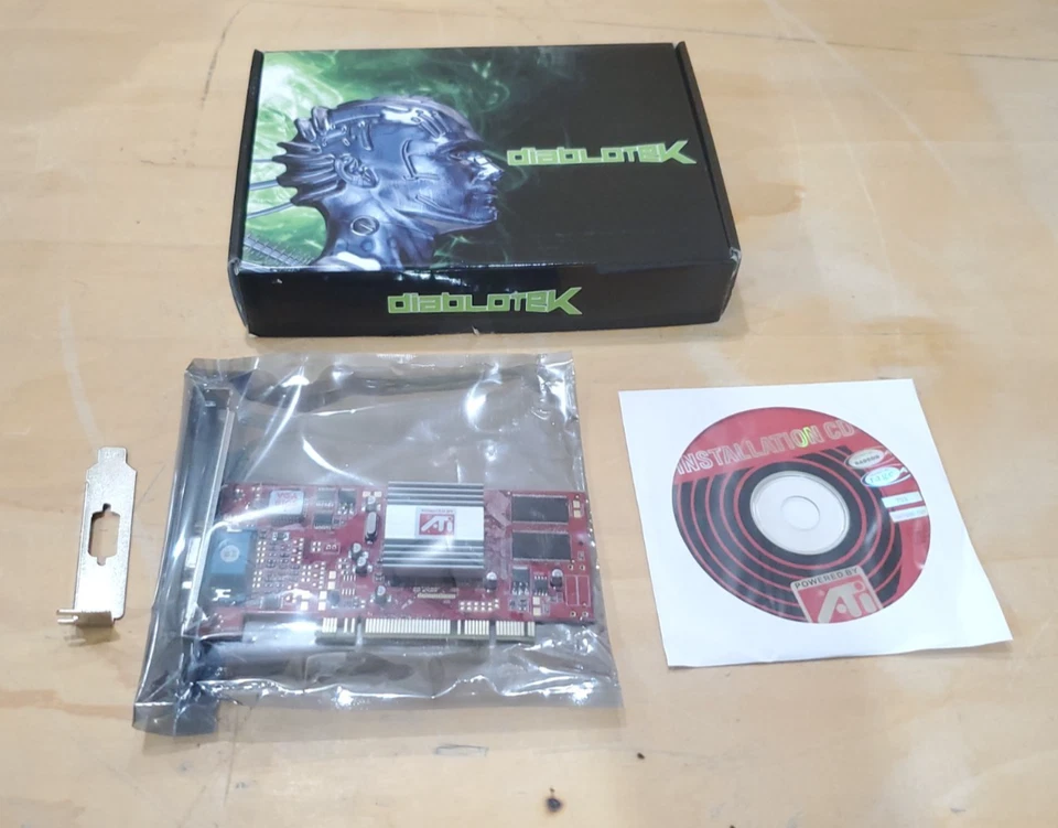 Diablotek ATI Rage 128Pro 32MB PCI Video Card VAR128P-32P Full or Half Height - Image 1 of 2