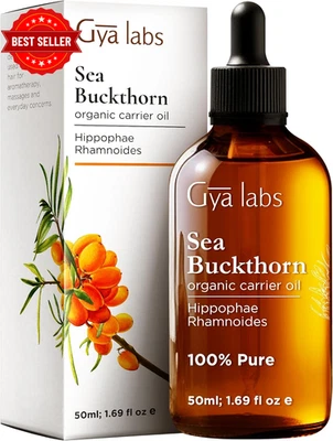 Organic Sea Buckthorn Oil for Skin & Face - Cold Pressed Unrefined Sea Buckthorn - image 1 of 4