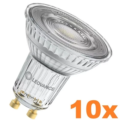 10 x Ledvance GU10 PAR16 Reflektor 36° 7W wie 100W leistungsstark - Bild 1 von 4