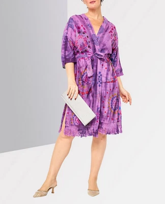 Desigual Women`s Dress Size S Floral Fringe 20SWMW36 RRP: 109.95 Eur — 第 1/4 张图片