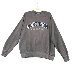 Jansport Gray Northern Colorado Long Sleeve Crewneck Vintage Sweatshirt Women XL - Picture 1 of 9