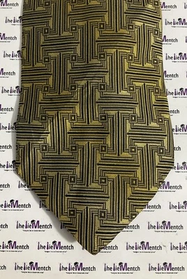 ALFANI 复古金色几何设计可调节领带 3.875 英寸(全新无标签) — 第 1/3 张图片