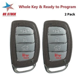 2 For 2019 2020 Hyundai Elantra Remote Smart Car Key Fob CQOFD00120 4-button - Picture 1 of 13