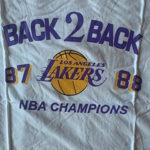 NEW w/tags NBA x Los Angeles Lakers Back 2 Back 87-88 Champions T-Shirt Size S - Picture 1 of 5