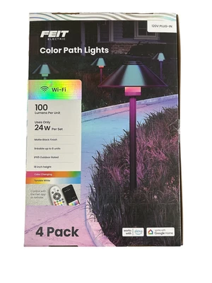 Feit Electric Color Path Lights pacote com 4 cores - Multicolorido 18" altura - Imagem 1 de 4
